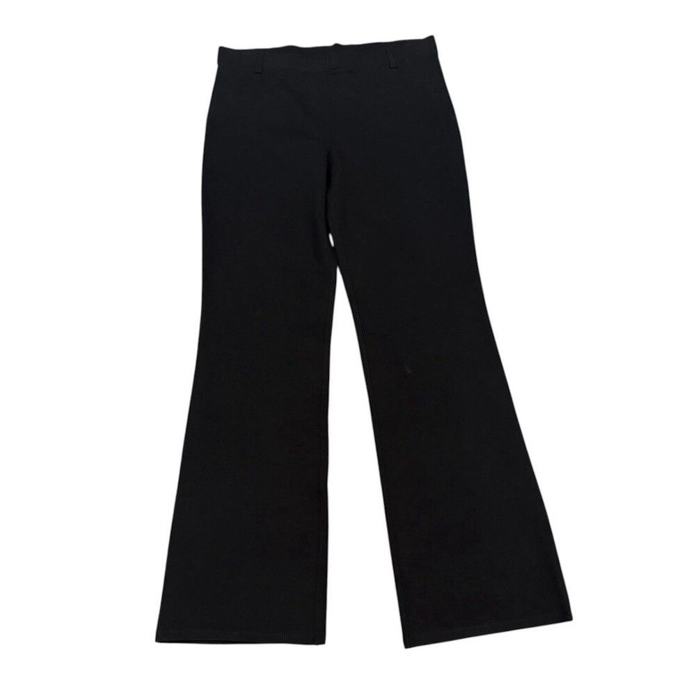 Quince Black Pull On Ponte Bootcut Dress Pants Size L